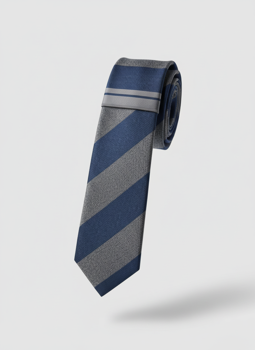 Steel Azure Tie