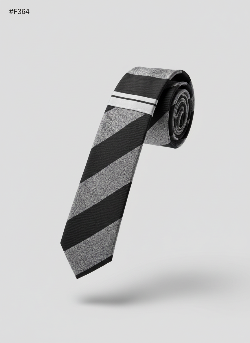 Charcoal Stripe Tie