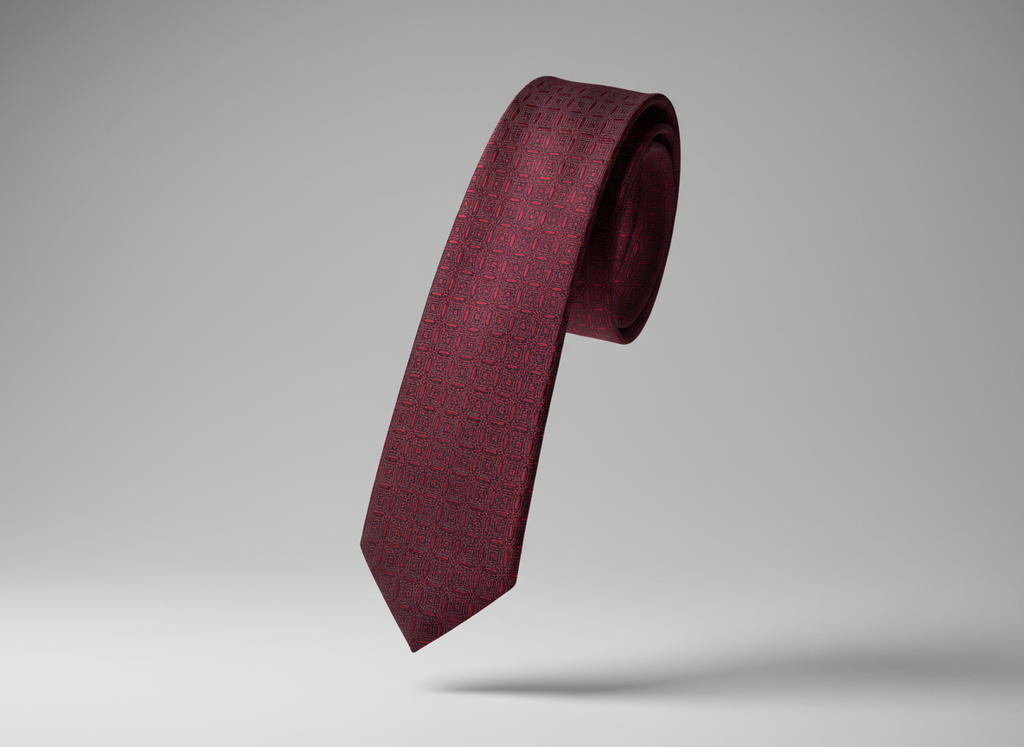 Maroon Texture Tie