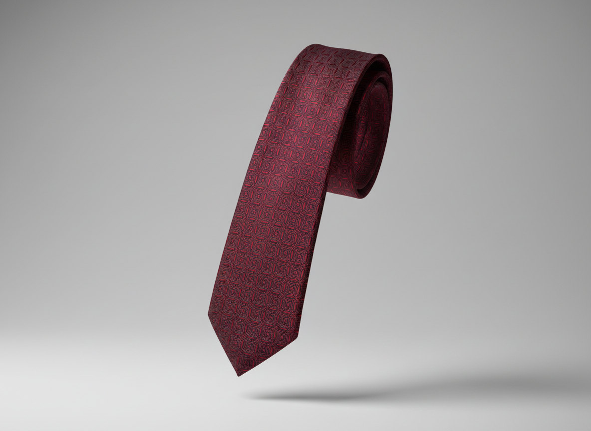 Maroon Texture Tie