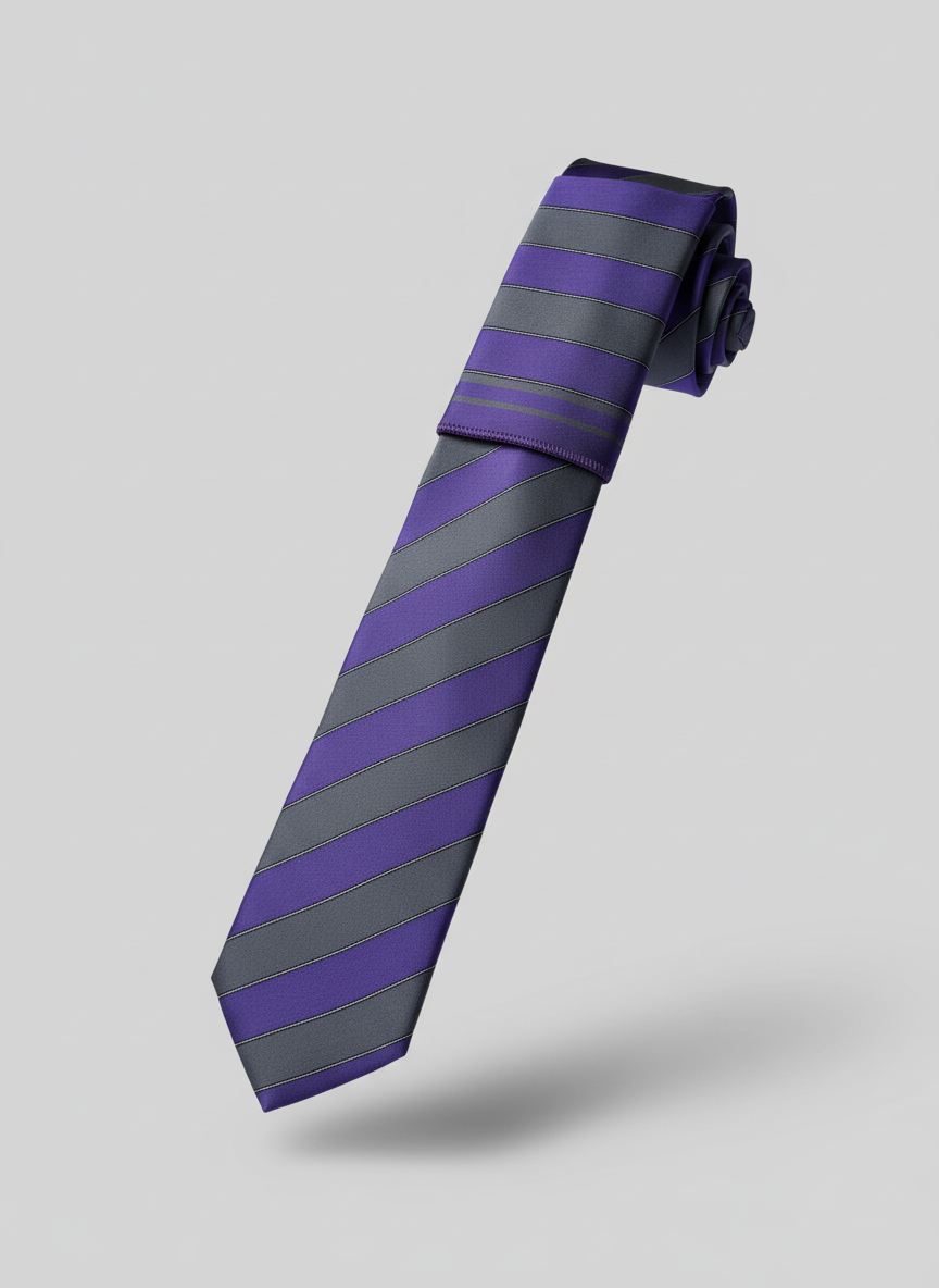 Violet Diagonal Tie