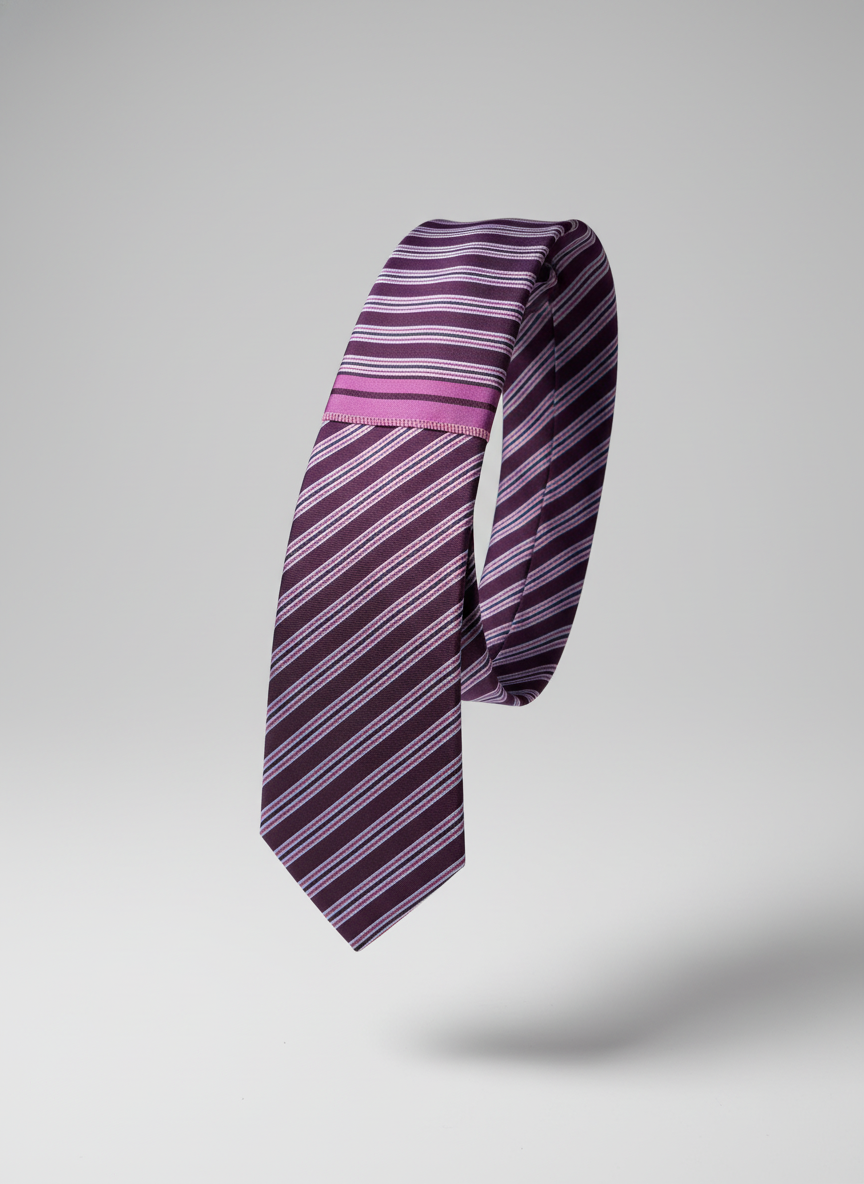 Violet Stripe Tie