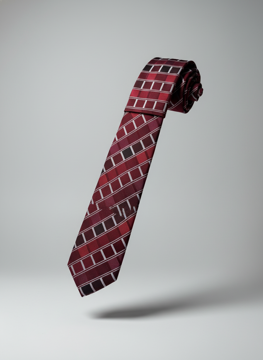 Crimson Square Tie
