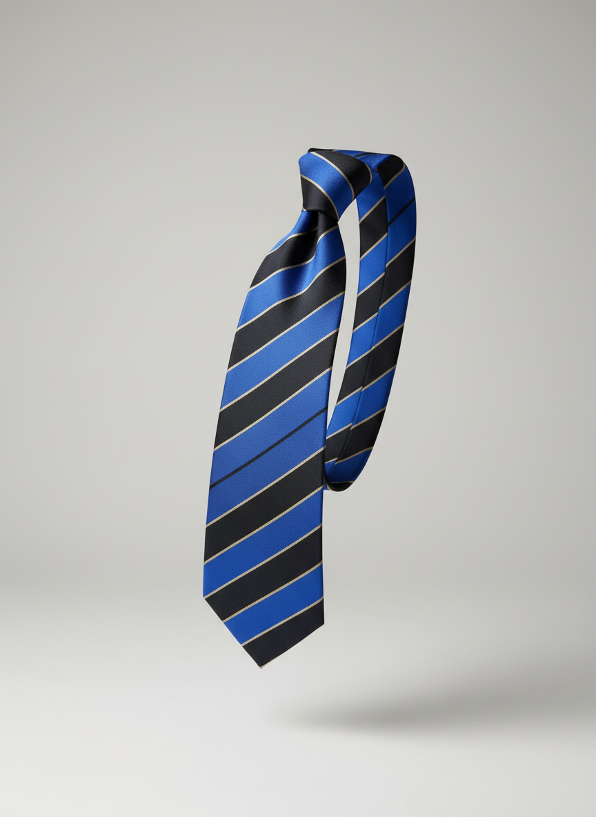 Cobalt Contrast Tie