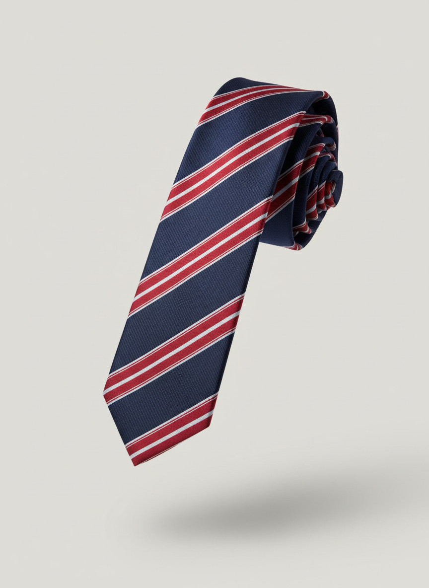 Navy Pattern Tie