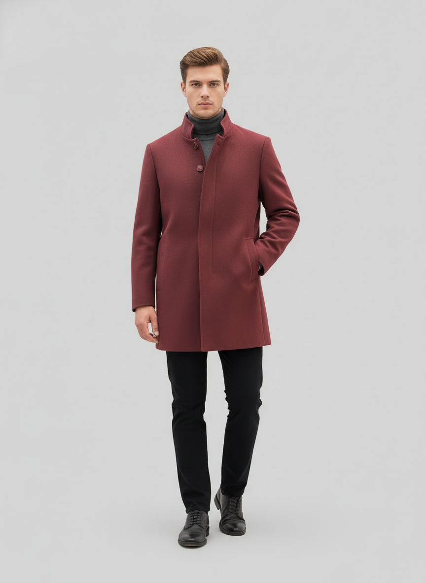 Burgundy Coat