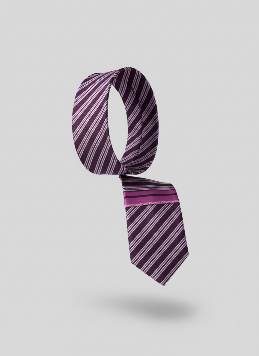 Violet Stripe Tie