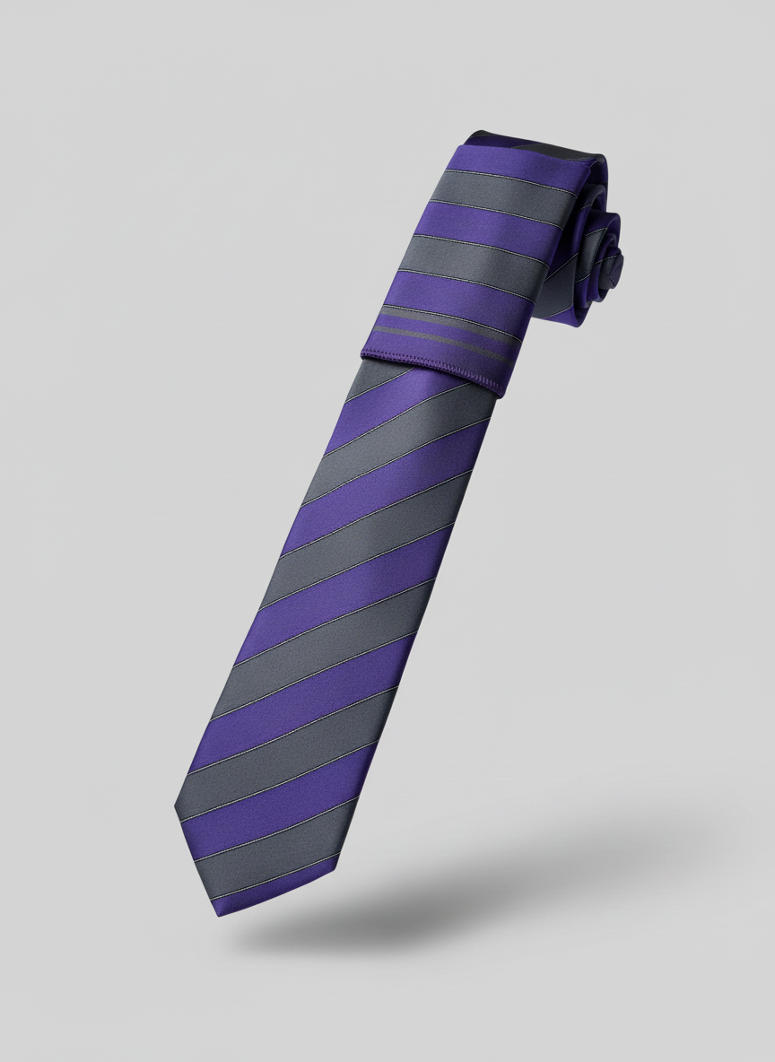 Violet Diagonal Tie