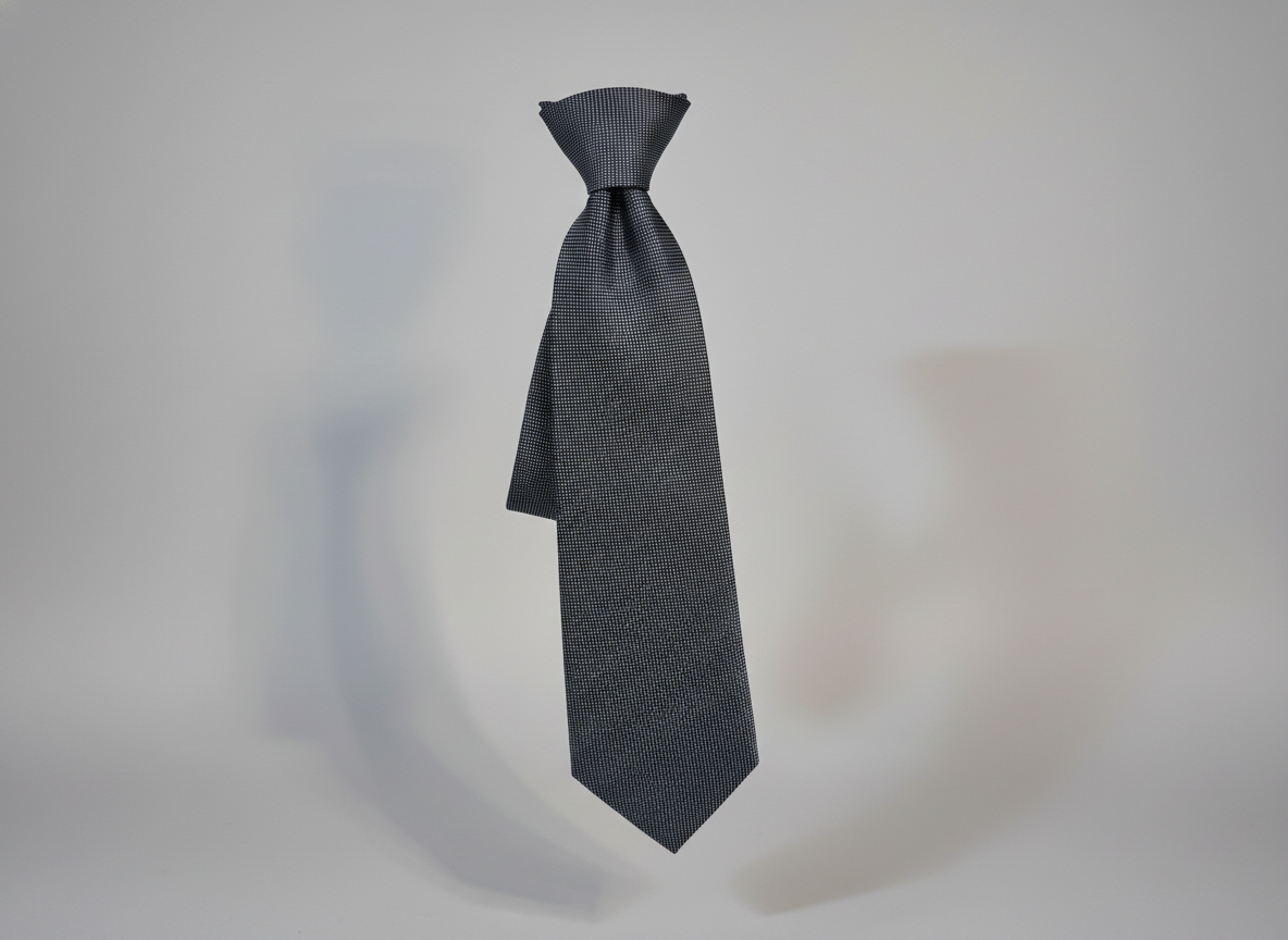 Graphite Weave Tie