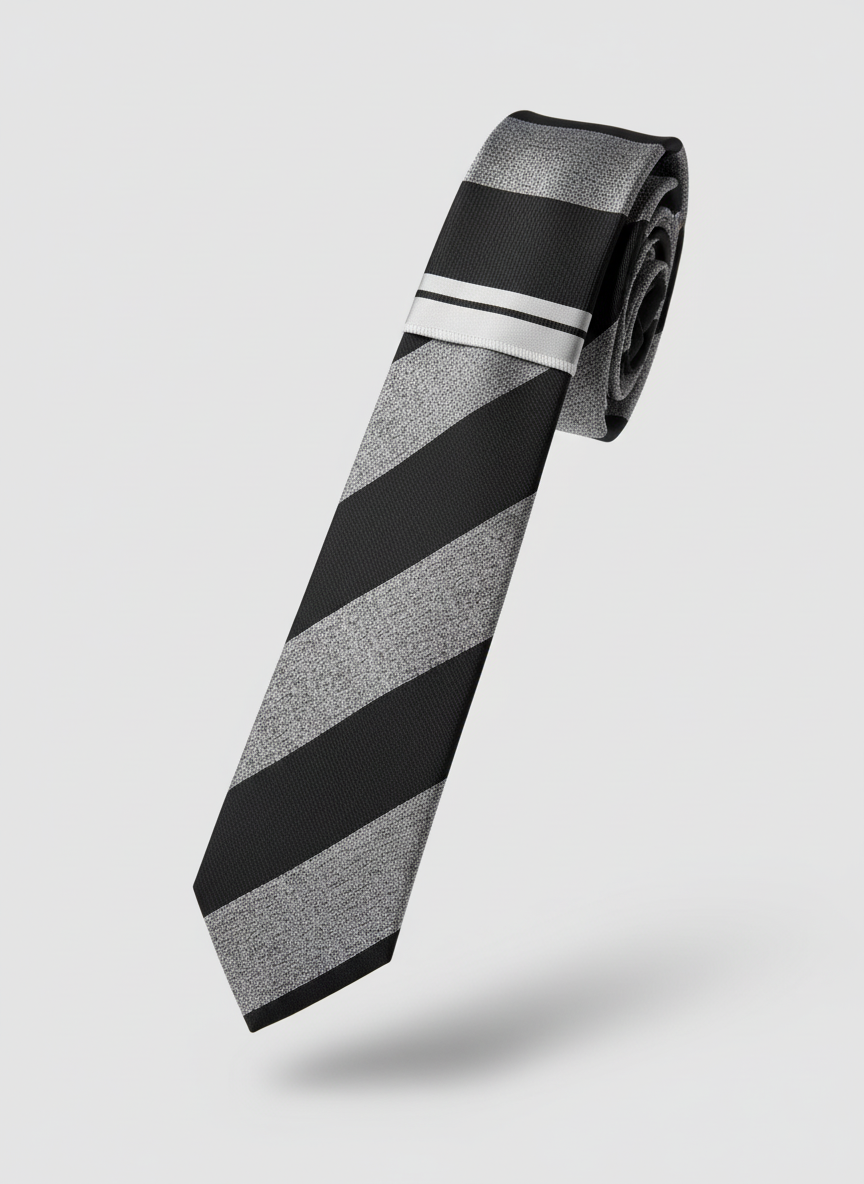 Charcoal Stripe Tie