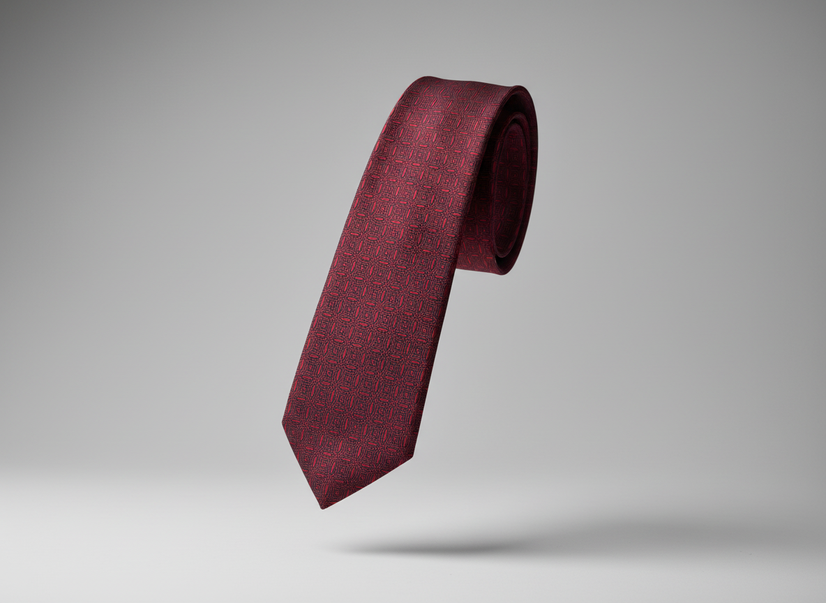 Maroon Texture Tie